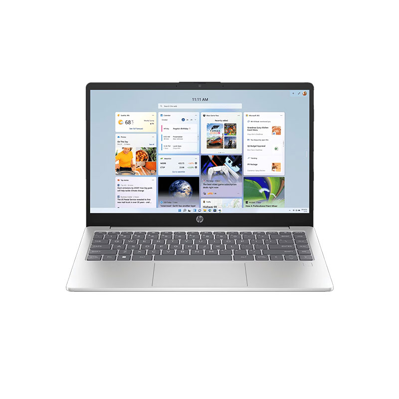 Picture of HP - Intel Core Ultra 7 155H 14" (35.6 cm) 14-gr1036TU Thin & Light Laptop (16GB/ 512GB SSD/ Full HD Display/ Intel Arc Graphics/ Backlit keyboard/ Fingerprint Reader/ Privacy Camera/ Windows 11 Home/ MS Office 2024/ 1Year Warranty/ Natural Silver/ 1.4kg)